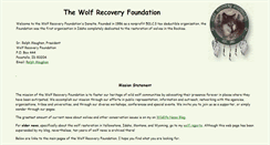 Desktop Screenshot of forwolves.org