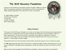 Tablet Screenshot of forwolves.org